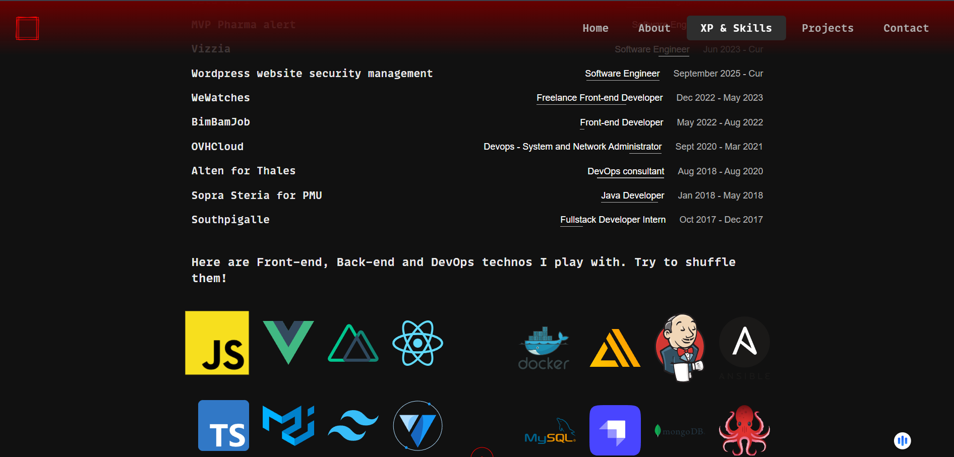Home portfolio margaux works engineer developer